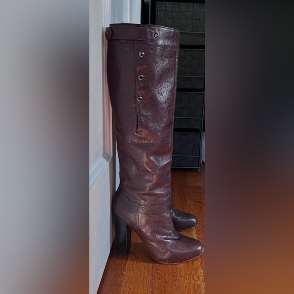 Sigerson Morrison Knee-High Leather Boots - Picture 4 of 4